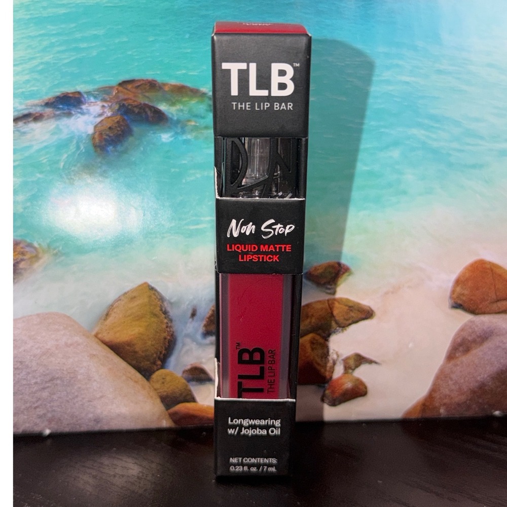 TLB The Lip Bar Non Stop Liquid Matte Lipstick Bawse Lady Red 0.23oz NIB